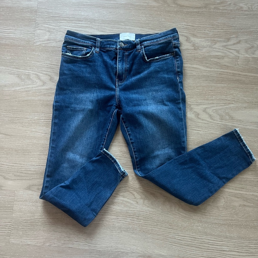 Current/Elliott Dark Blue Skinny Jeans